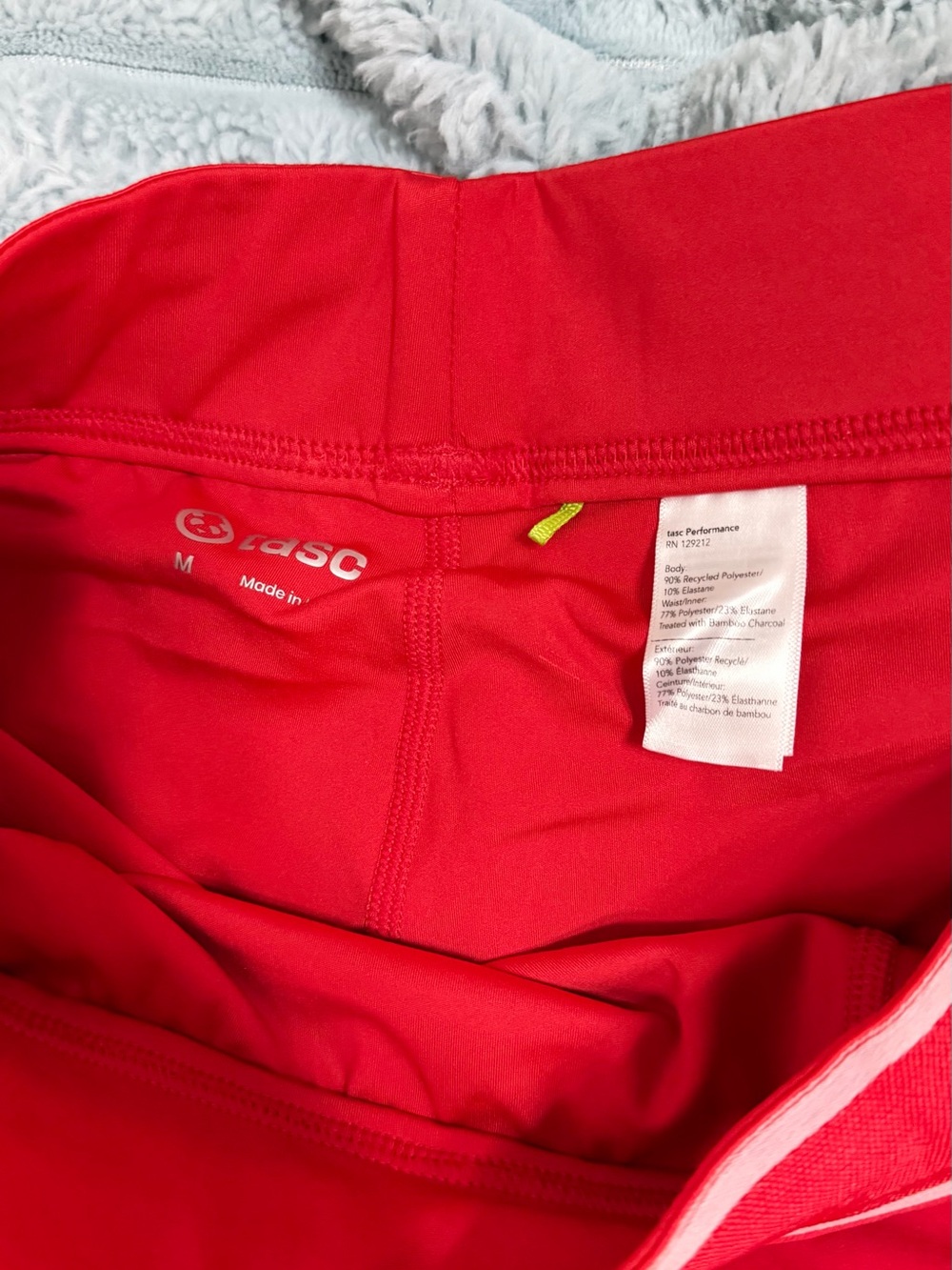 Red Layered Skater Skirt with Sporty Contrast Waistband - Picture 2 of 2